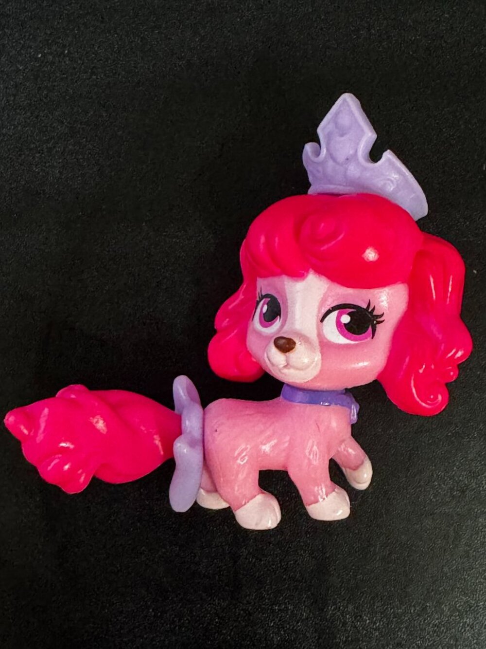 Disney Princess Palace Pets Aurora's Pet Dog Macaron Mini Figurine, Circa 2013
